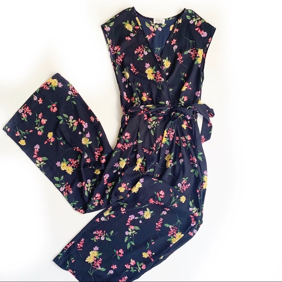 Sienna Sky Pants - Navy Floral Jumpsuit Romper XS Sienna Sky
